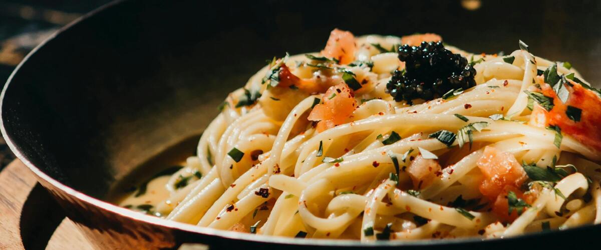 Lobster Linguine caviar